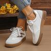 Fashion Fashion Mix Color Platform Sneakers Women Spring Autumn New Lace-Up Plus Size Flats Woman Comfortable Non Slip Sport Shoes Mujer