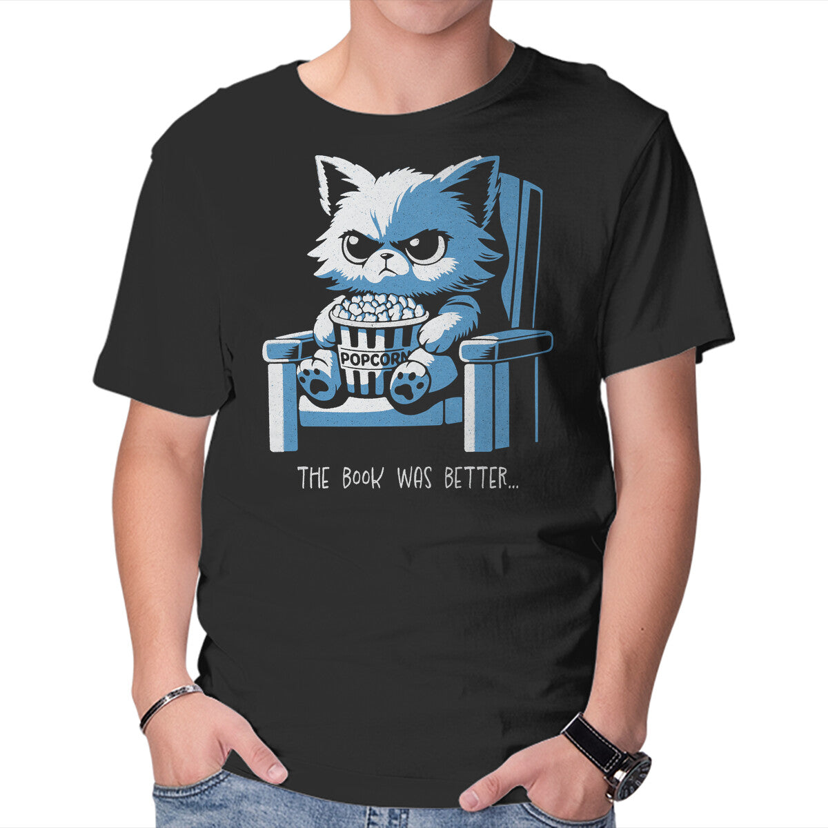 Unisex Crew Neck T-Shirt Sorry The Book Was Better Graphic Short Sleeve Casual Tee S