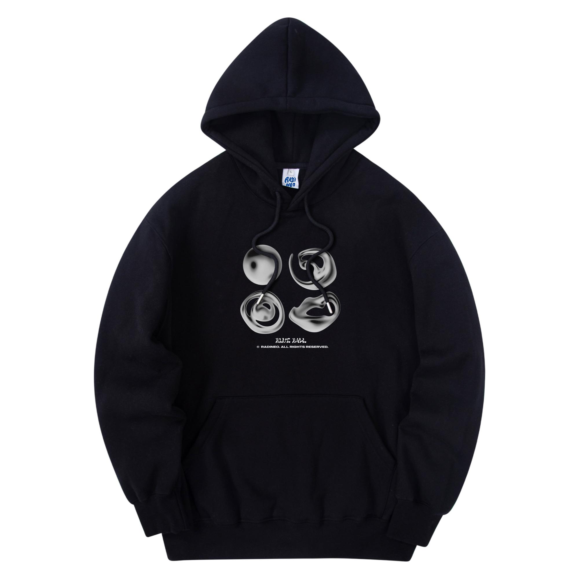 Radineo Blue Ball Hoodie Black Black (Black)/L