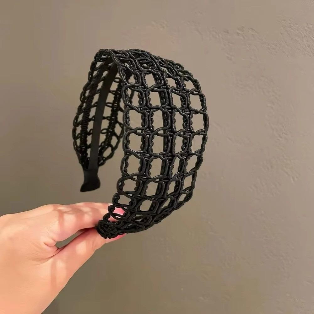 Rope Weaving Wide Headband Hollow Out Bohemian Hairband New Braided Hair Hoop  Beach Wedding