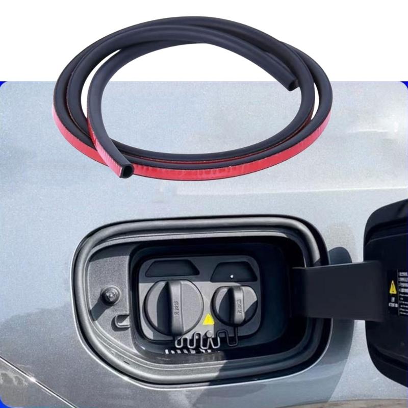 Quick Installation 90cm Rubber Weatherstrip for Car Fuel Tank and Charging Port Waterproof Dustproof Strips Universal Fit
