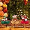 9 Stück Weihnachten Bienenwaben Tischdekorationen Mit Weihnachtsmann Schneemann Rentier Design Für Weihnachtsfeier Gastgeschenke Tischdekorationen