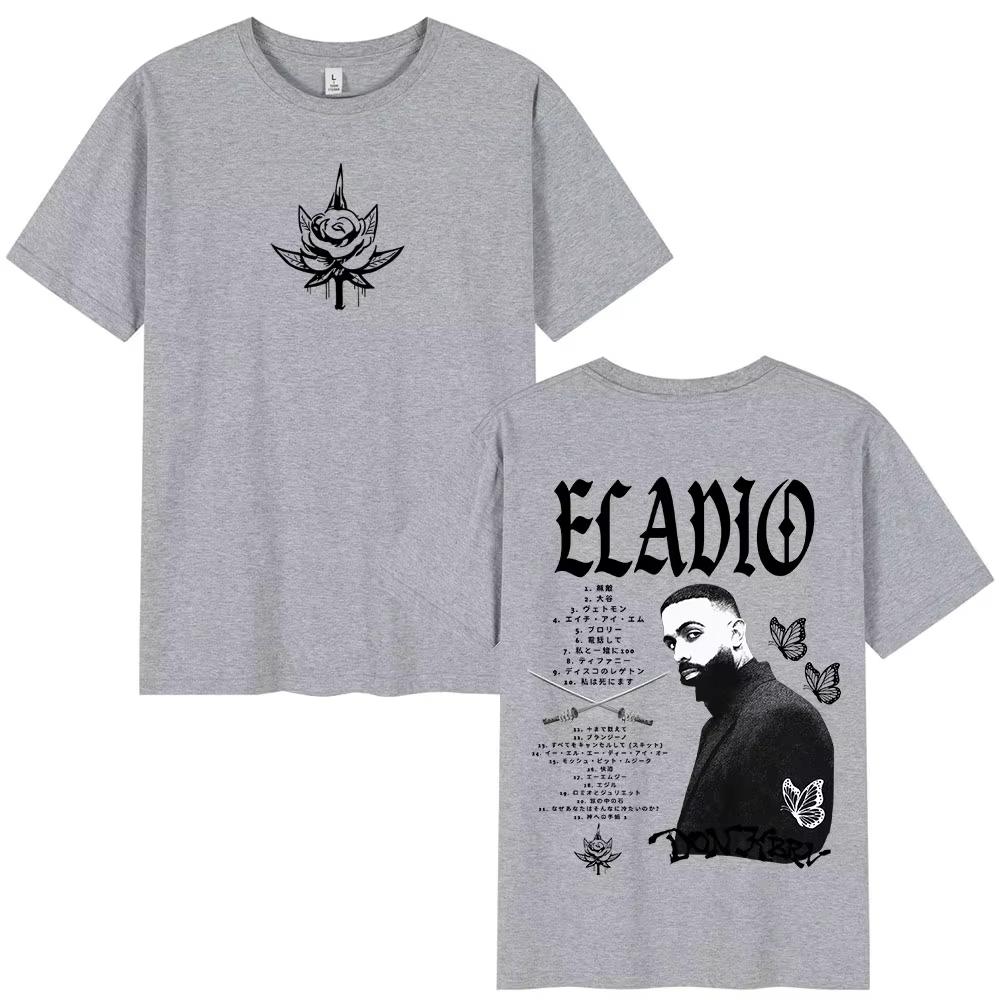 Eladio Carrion DON KBRN 2026 Album Merch Tshirts Unisex Women Clothing Fashion Hip Hop T Shirts Casual Cotton Short Sleeve Tees
