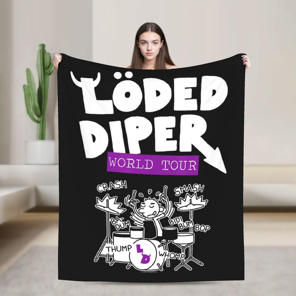 I read Diary Of A Wimpy Kid World Book Day Warm Soft Blanket Plush Bedding Throws Bedroom Flannel Bedspread Bed Cover