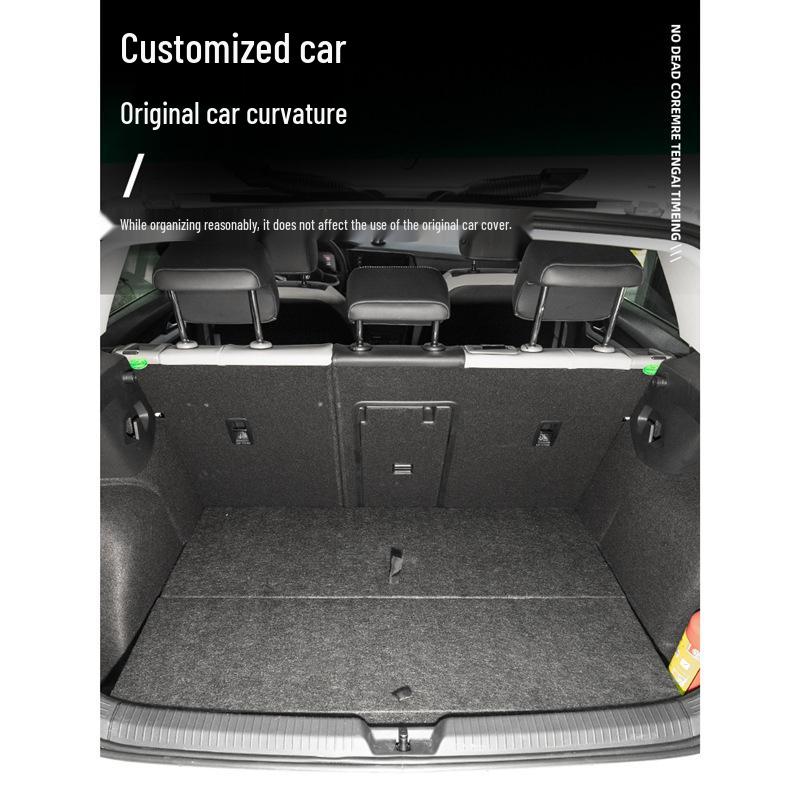 Volkswagen Golf 8 Trunk Storage Box: Tail Flat Layer, Magic Box for Wild Camping.