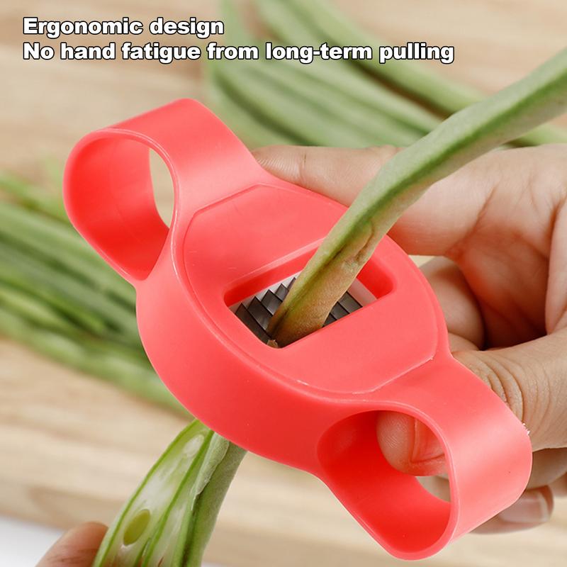 Long Bean Shredder Green Bean Frencher Tool Stainless Steel Shredder Stringer Kitchen Tool Stainless Stee For Long Beans Round