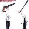 High Pressure Cleaner, 16 MPa High Pressure Cleaner Clip-on Spray Water Jet Fit for Bosch AQT Black & Decker