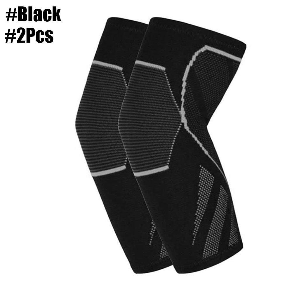 1Pair Sport Elbow Brace Compression Sleeves Elastic Arm Support Protector Men Women Weightlifting Arthritis Volleyball Tennis