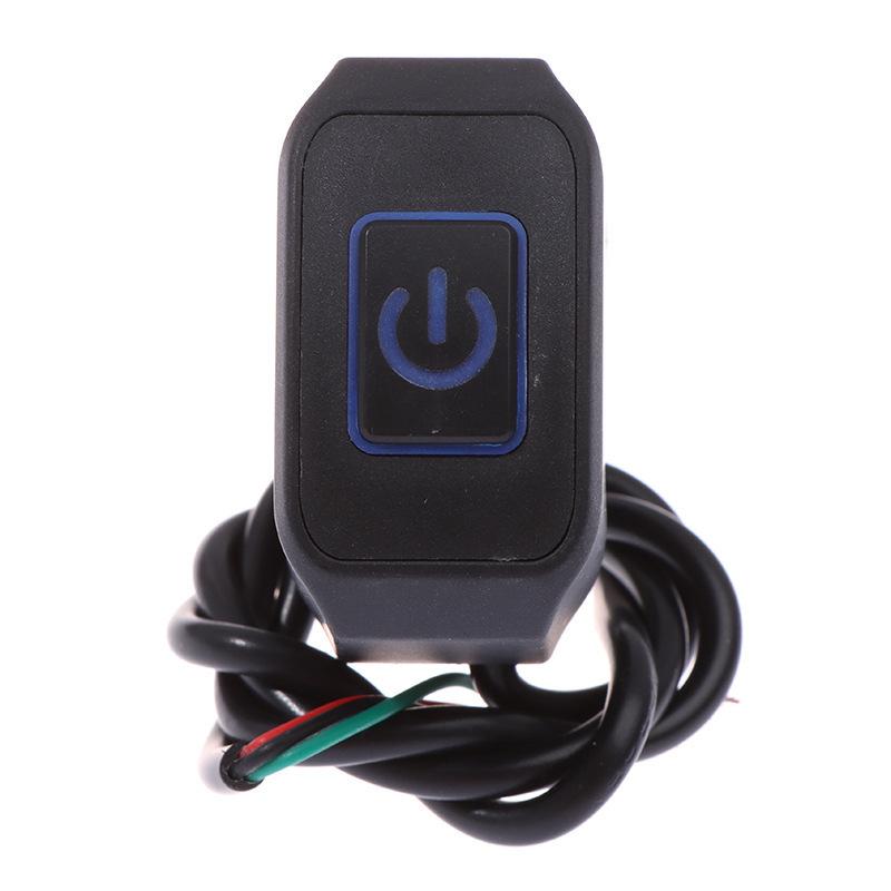 22MM Motorrad Schalterknopf Lenkerhalterung Wasserdicht Modifizierter Schalter Scheinwerfer Hupe Steuerung EIN/AUS mit LED-Anzeigelampe