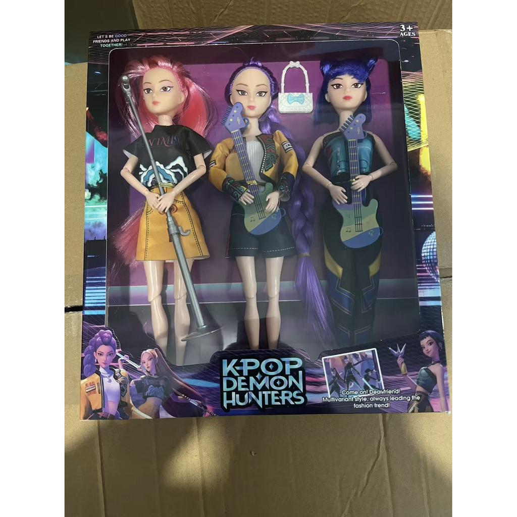 2026 HOT NEW Anime KPop Demon Hunters Doll Vinyl Toy Rumi Mira Zoi Character Vinyl Mask Figurine Birthday Gift Fan Club Gifts