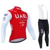 Li Shi UAE Road Bike Long Sleeve Thermal Cycling Set
