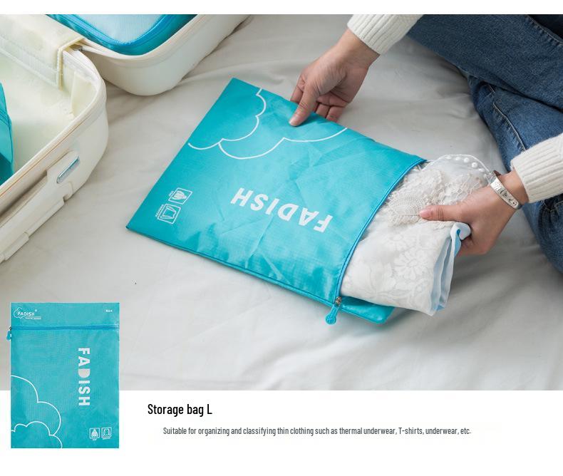 7-Piece Travel Storage and Organizer Bag Set for Suitcases