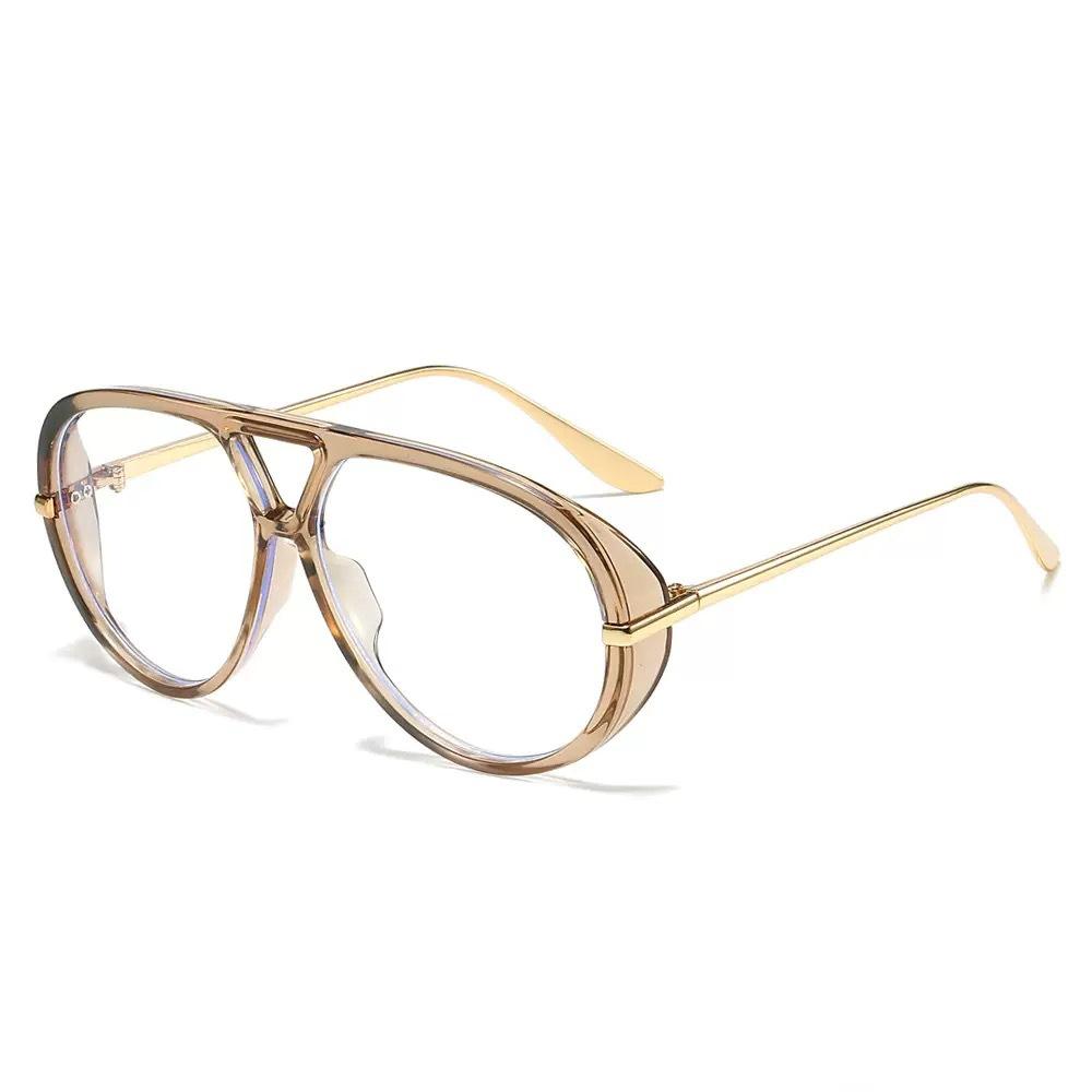 ins wind sunglasses, hip hop sunglasses, large frame pilot-style concave sunglasses, retro street shot-Z