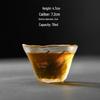 OLOEY First Snow Hammered Heat-Resistant Glass Cups with Gold Rim