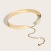Gold Metal Belt With Lobster Clasp Extended Chain For Daily Fashion Accessory