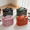 Polka Dot Cosmetic Bag PVC Make Up Organizer Polka Dot PVC  Makeup Bag  Business Trip
