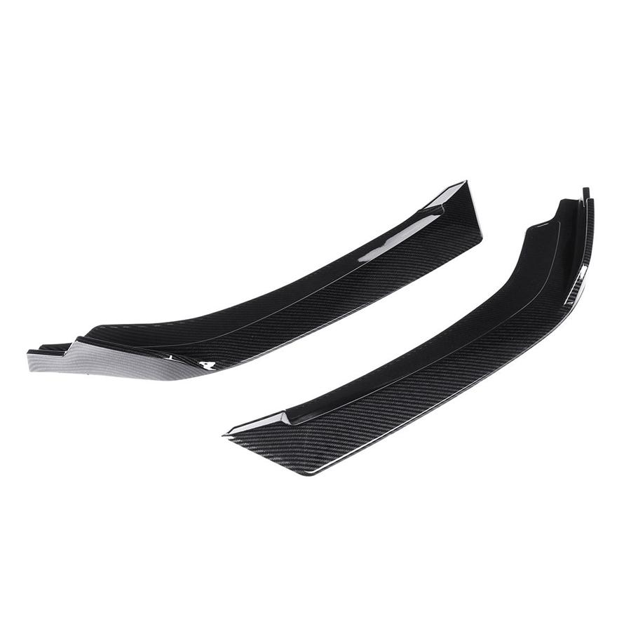 2pcs Anti-scratch Front Bumper Lip Wrap Angle Splitters For 16+ For Honda For Civic Sedan 4Dr
