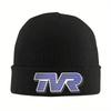 TVR Logo Colorful Warm Knitted Cap Fashion Bonnet Hat Autumn Winter Outdoor Beanies Hats for Unisex Adult