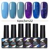 6-Color Nail Polish Glue Set, Popular Color Nail Glue, Phototherapy Nail Polish Glue Can Be Matched Arbitrarily.