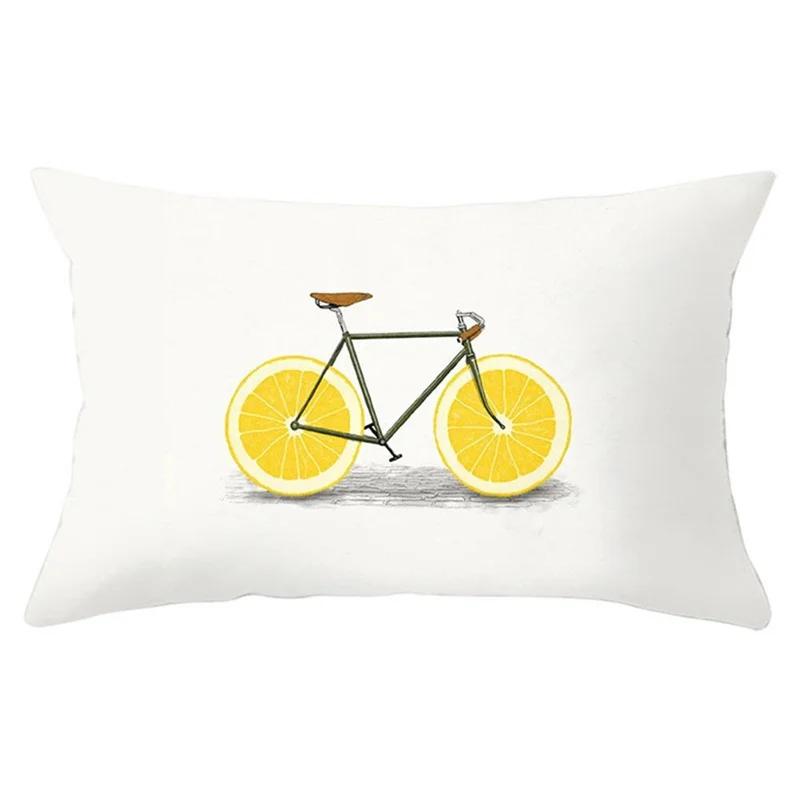 Yellow Geometric Living Room Bedroom Office Pillowcase Rectangular Cushion Cover Home Decor