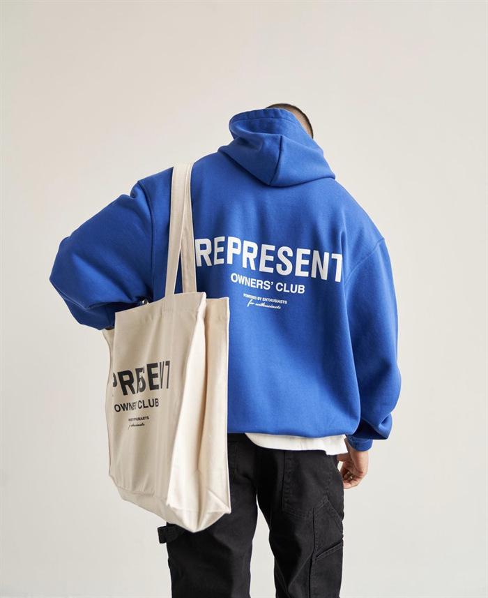 Унисекс FOG Streetwear Толстовка с капюшоном Простая надпись ПРЕДСТАВЛЯЙ на спине XL 5398₽