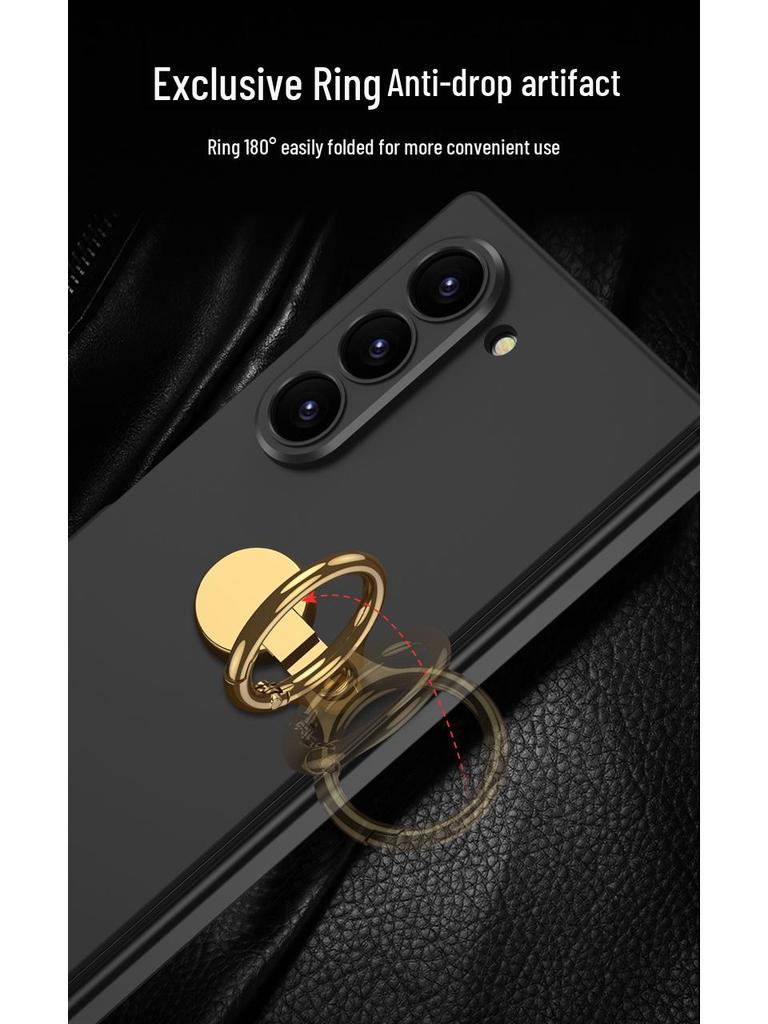 Schlanke faltbare Hülle mit Fingerring für Samsung Galaxy Z Fold6