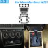 For Mercedes-Benz W201 190 190E 190D 1982-1993 Carbon Fiber Central Control AC Gear Shift Storage Set Car Accessories Sticker