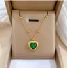 SHC43A-SHC68A Custom Fashion Pendant Necklaces Women's Jewelry Stainless Steel Chokers Pearl Chains Necklace Set for Women Girls