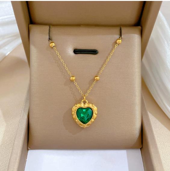 SHC43A-SHC68A Custom Fashion Pendant Necklaces Women's Jewelry Stainless Steel Chokers Pearl Chains Necklace Set for Women Girls