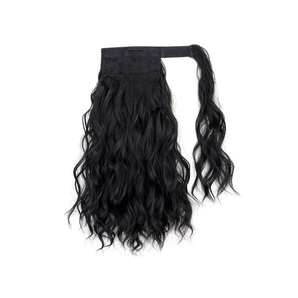 Ponytail Hair Extensions 14 Inch Curly Wavy Ponytail Hair Pieces For Women Girls Wrap Around Ponytail