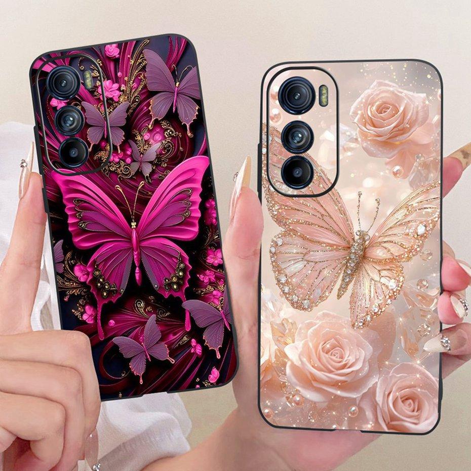 Cute Printing Phone Case For Motorola Edge 30 30Pro 30Neo Soft Black Silicone TPU Cases For MOTO Edge30 Pro Neo Covers Bumpers