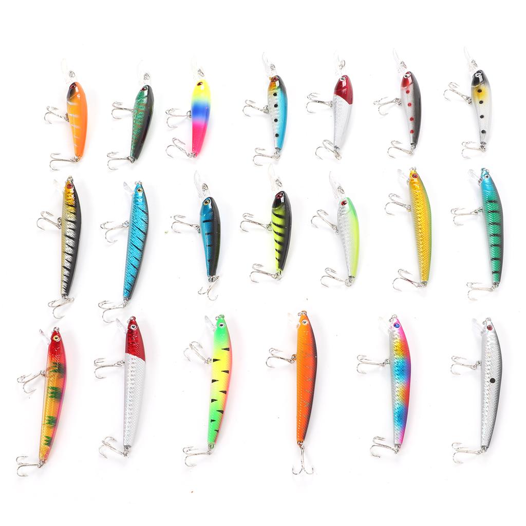 20PCS Fishing Lure Set Artificial Fishing Baits Reusable Fishing Tackle Accessories for Outdoor