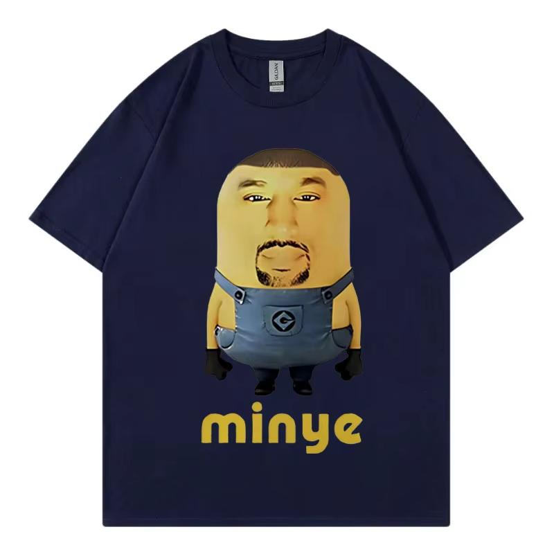 

Kanye West Minye Funny Meme Graphic T Shirts Fashion Hip Hop Clothing Tshirt Unisex High Quality Pure Cotton Tee Streetwear L