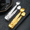 Stainless Steel Ice Cube Clip Rustproof Vibrant Color Comfortable Grip Round Head Sugar Food BBQ Pastry Tongs Kitchen Tool