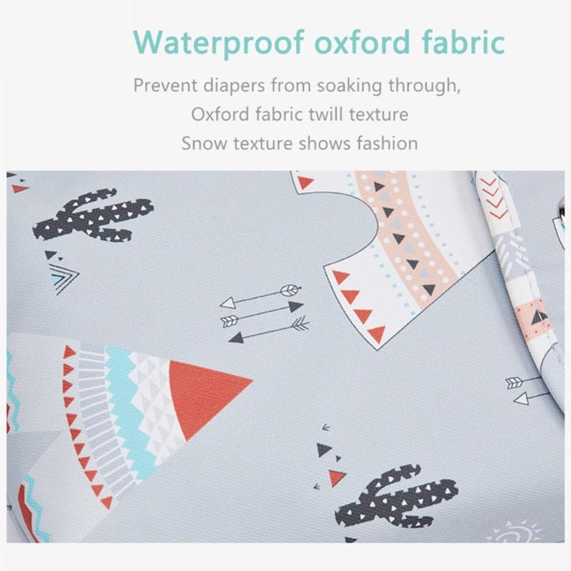 Portable Baby Diaper Organizers With Waterproof Oxfords Fabric Large Capacity For Travel Storage Accessory