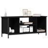 TV Cabinet in Black Oak Look 102 x 35 x 45 cm Engineered Wood