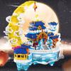 High-Standard Diamond Premium-Quality Chinese Building-Set Design Premium-Quality Moon Palace First-Class House Construction-Kit Superior-Grade