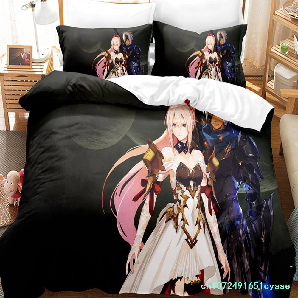 Heißes Spiel Tales Of Arise Bettwäscheset Modern 3D-Druck Bettdecke Bettbezug Kissenbezüge Bettbezug Queen Einzelgröße Dropshipping