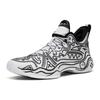Anta Frenzy 4 Pro Anime Cushioning Anti-Slip And Wear-Resistant Mid-Top Basketball Shoes Black White Sneakers 112321111-1