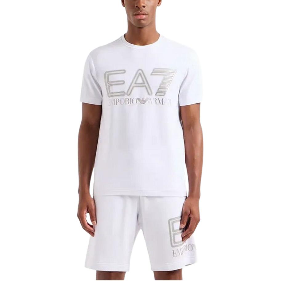 Emporio Armani EA7 T Shirt Men's White 3DPT37-PJMUZ-1100
