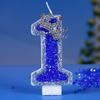 Number Birthday Candle 0-9 with Decorative Crown Design for Cake Decoration Children Party Baking Accessory