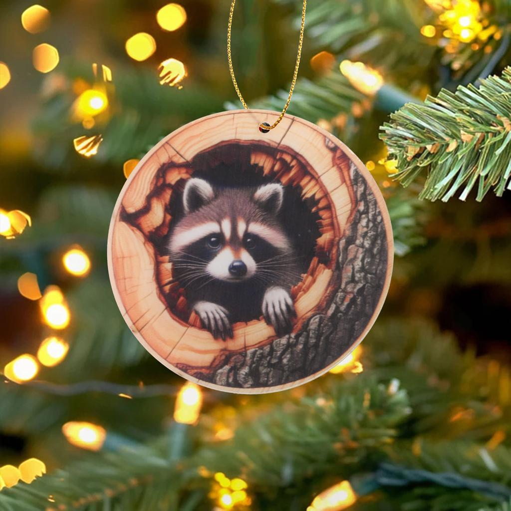 Festival Owl Styles Christmas Tree Hanging Ornament Craft of Sturdy 2D Acrylic Accessory for Home Decoration Use