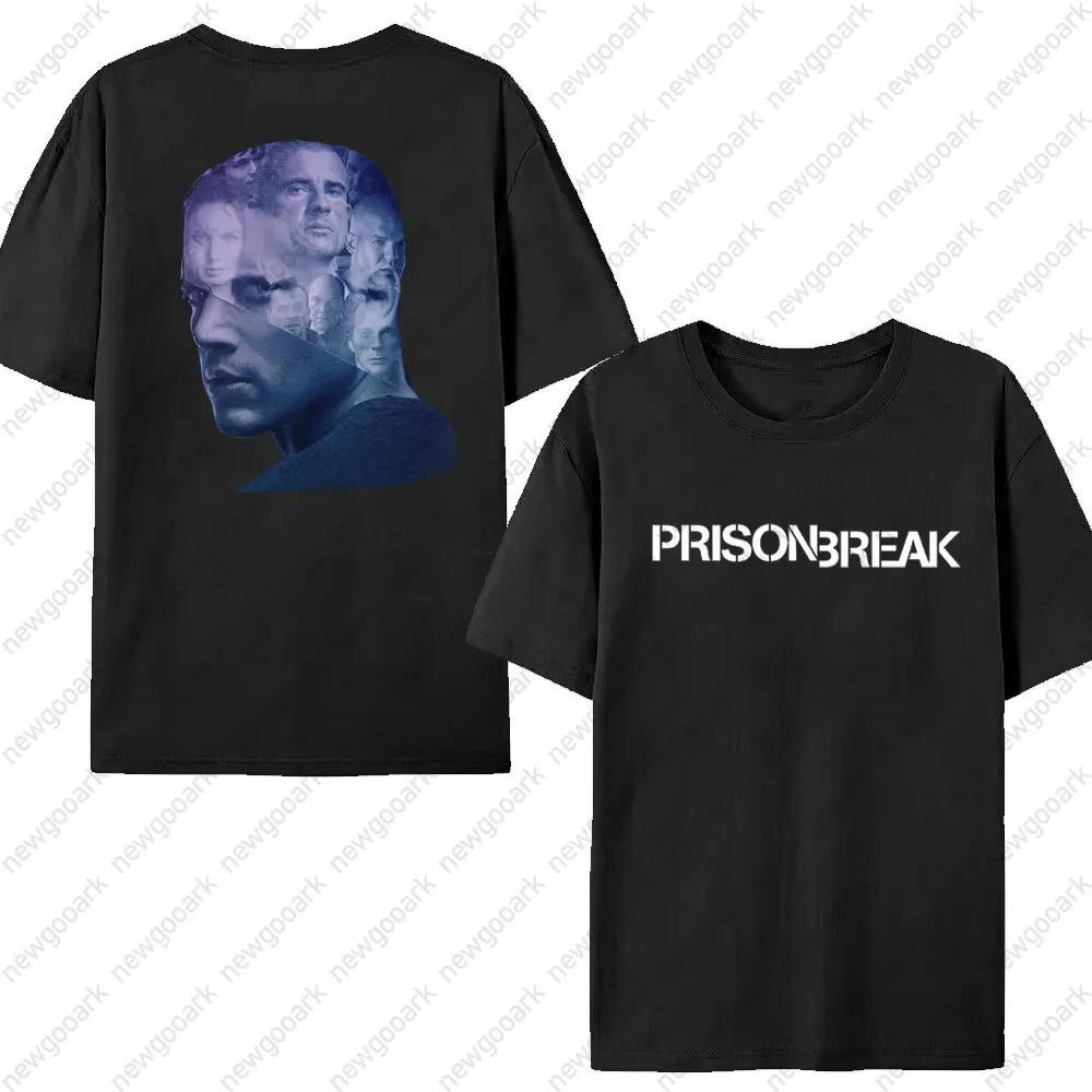 Michael Scofield Men Shirt Prison Break Streetwear Vintage Tv Series Y2k Aesthetic Clothing Tshirt Harajuku Top Short Sleeve