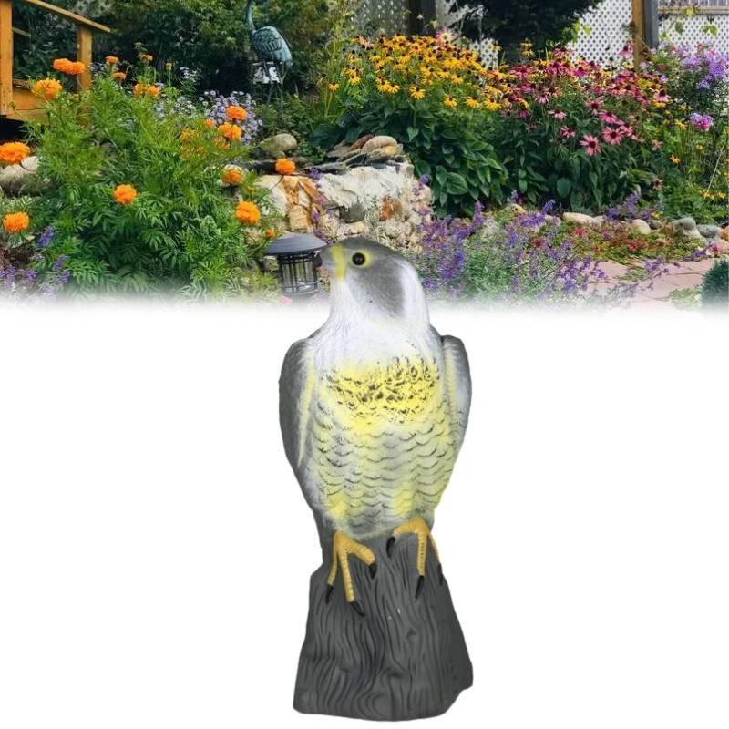 American Eagle Garden Sculpture Lifelike Animal Predator Bird Repellent Decor