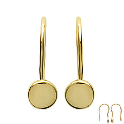 [K3829] - Gold Plated 'Choréographie' Earrings - 5 Mm