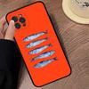 Sardines Fish Soft Back Phone Cover Case For IPhone 17 16 Pro Max 15 12 11 16e 13 Mini 14 15 Plus