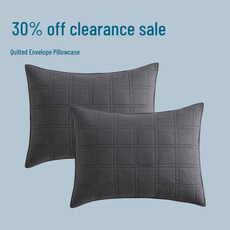 Ultra-Soft Cotton Quilted Pillowcase - 3-Fold Clearance Sale Printed