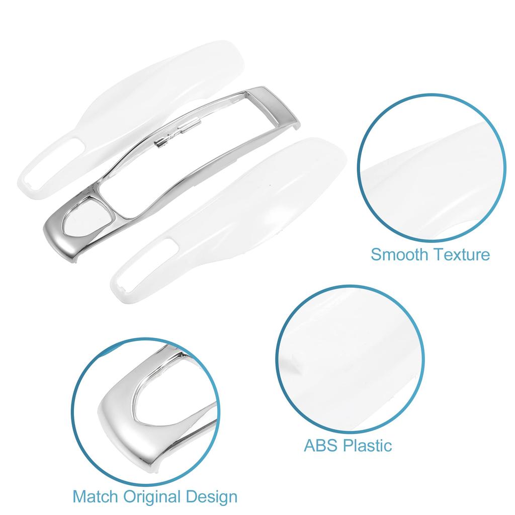 ACROPIX Car Remote Key Cover Case for Porsche and Macan, 3-Piece Set, White