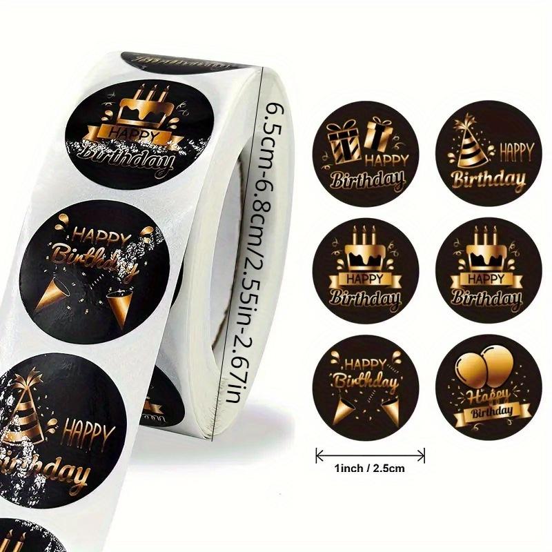 500 Sticker/roll Happy Birthday Sticker Envelope with Self-adhesive Sticker Label