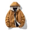 New Solid Color Jacket for Men and Women, Hooded and Loose Korean Fashion Couple Jacket